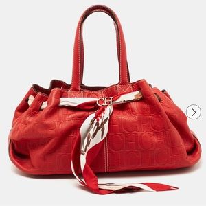 Carolina Herrera red bag